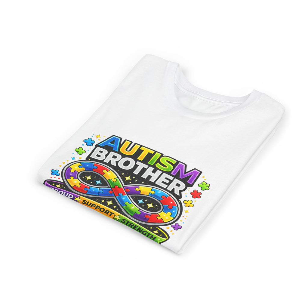 Autism Brother Shirt | Autism Sibling Tee | Infinity Puzzle Shirt | Proud Support Strength | Autism Acceptance Gift for Brother
