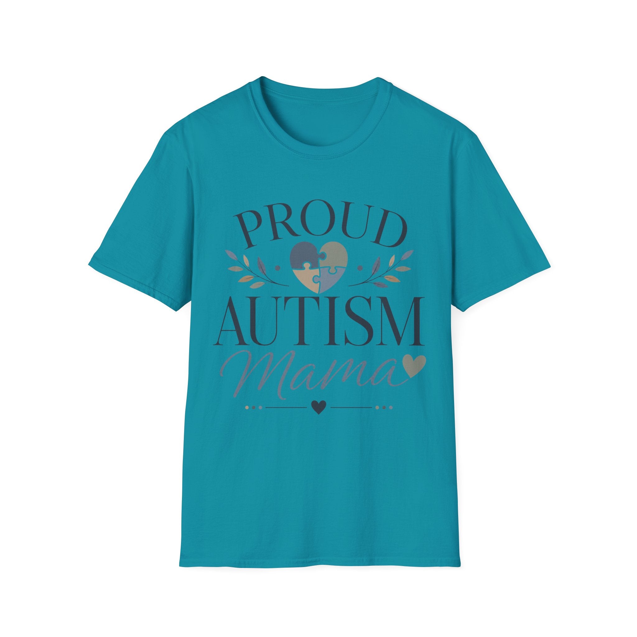 Proud Autism Mama T-Shirt | Puzzle Heart Awareness Tee | Special Needs