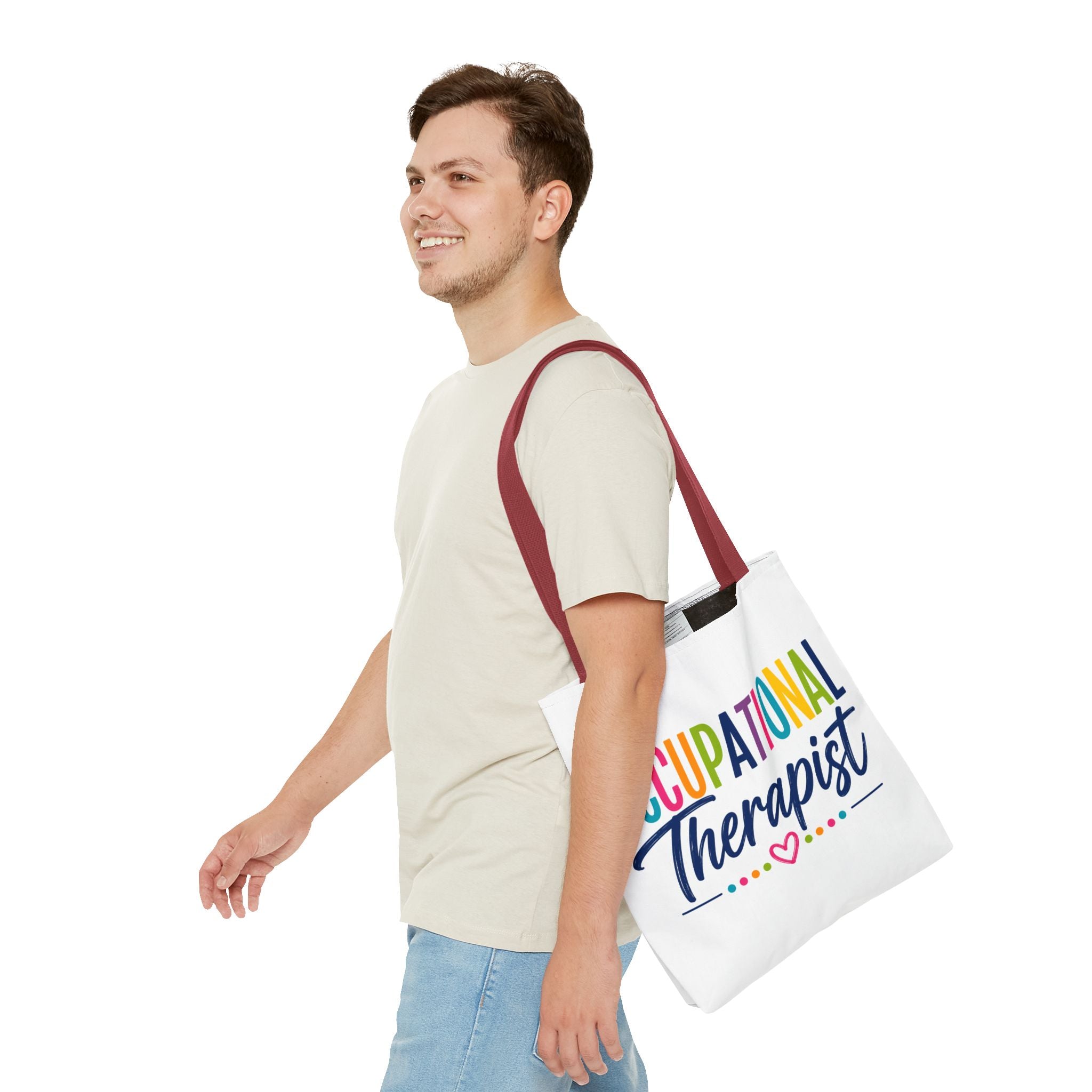 Occupational Therapist Tote Bag | Rainbow Script Healthcare Professional