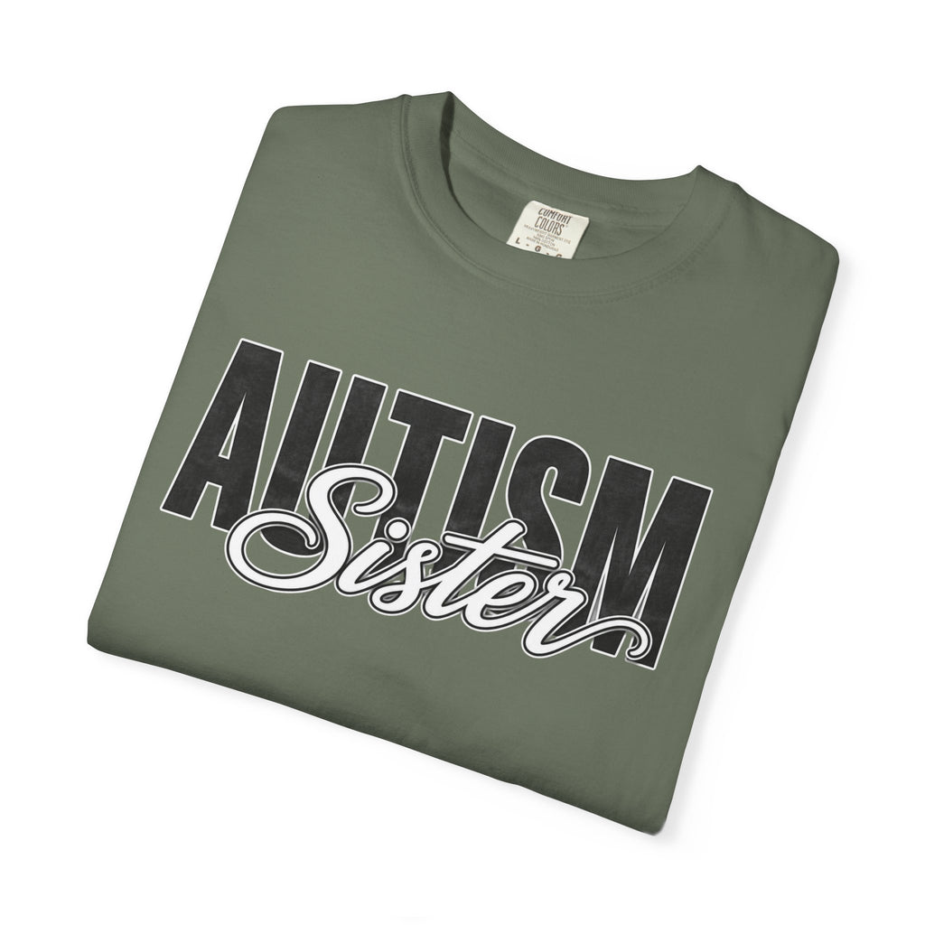 Autism Sister Shirt Proud Autism Sister T Shirt Autism Awareness Autism Acceptance Gift Puzzle Heart Special Needs Sibling Tee