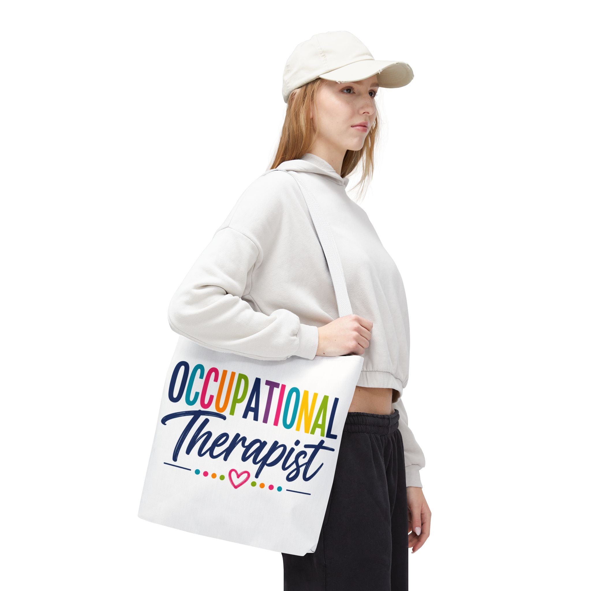 Occupational Therapist Tote Bag | Rainbow Script Healthcare Professional