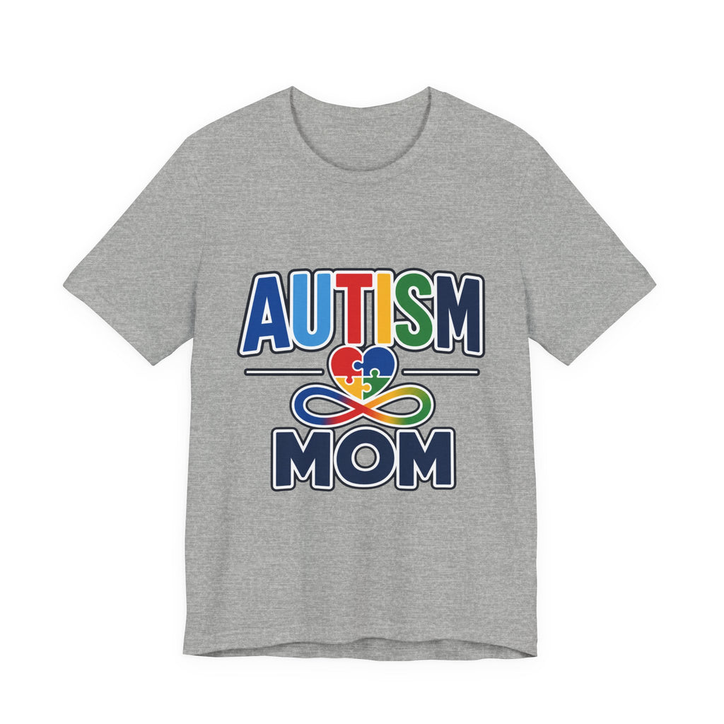 Autism Mom Shirt | Rainbow Puzzle Heart Infinity T-Shirt | Proud Autism Mom Tee | Autism Awareness & Acceptance Gift for Mothers