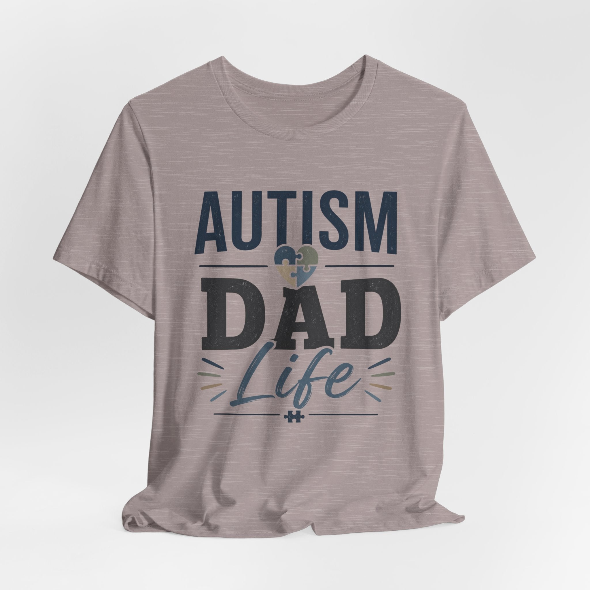 Autism Dad Life Shirt Autism Dad T Shirt Proud Autism Father Gift Autism Awareness Shirt Special Needs Dad Tee Puzzle Heart Design