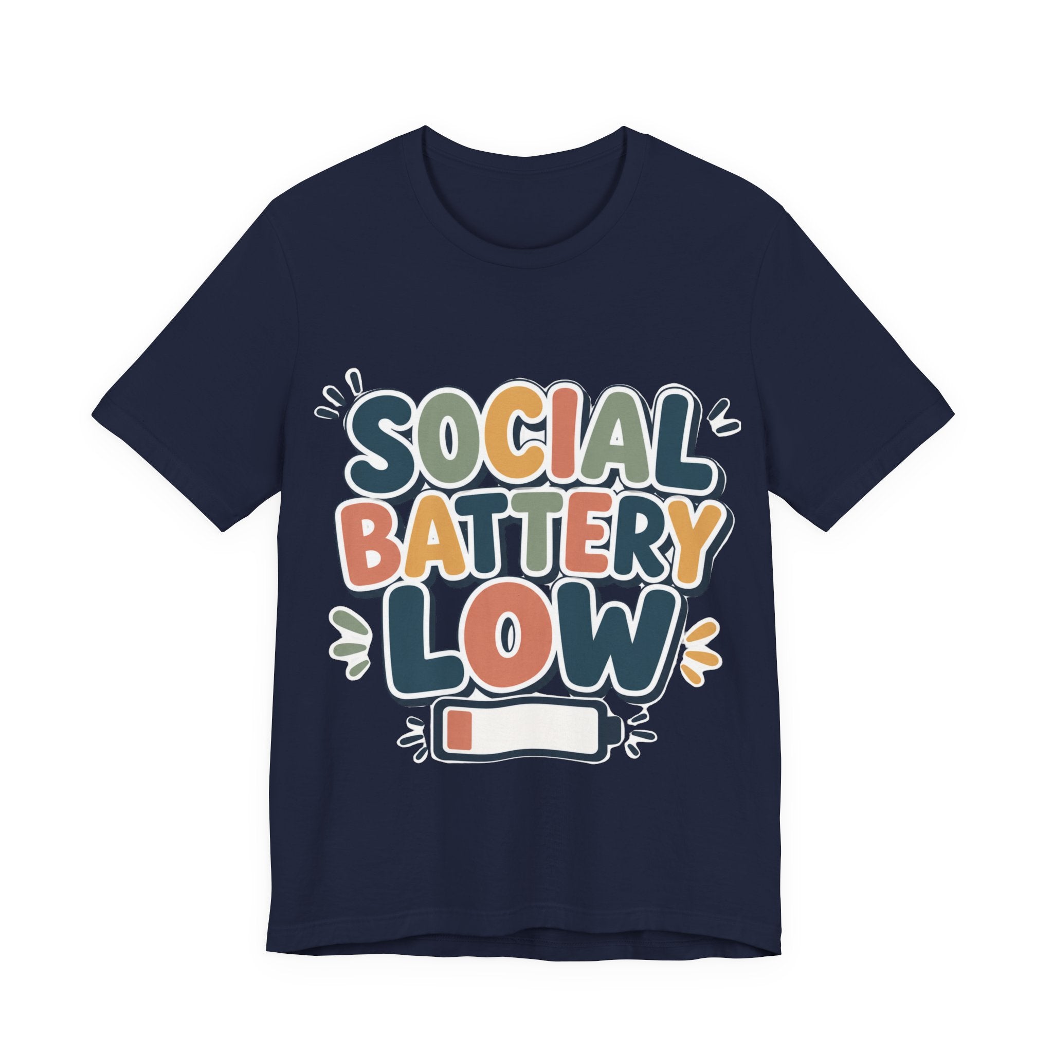 Social Battery Low T-Shirt — Funny Introvert Tee