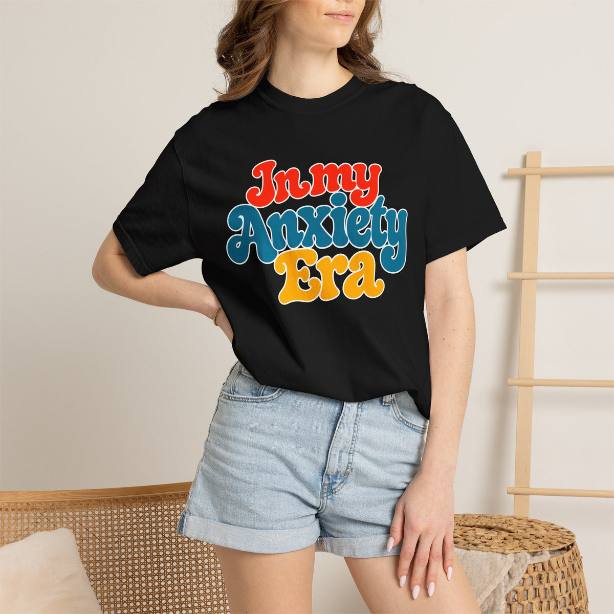 I Am In My Anxiety Era Shirt Anxiety Awareness T Shirt Mental Health Tee Cute Pastel Graphic Shirt Self Care Gift Unisex Apparel
