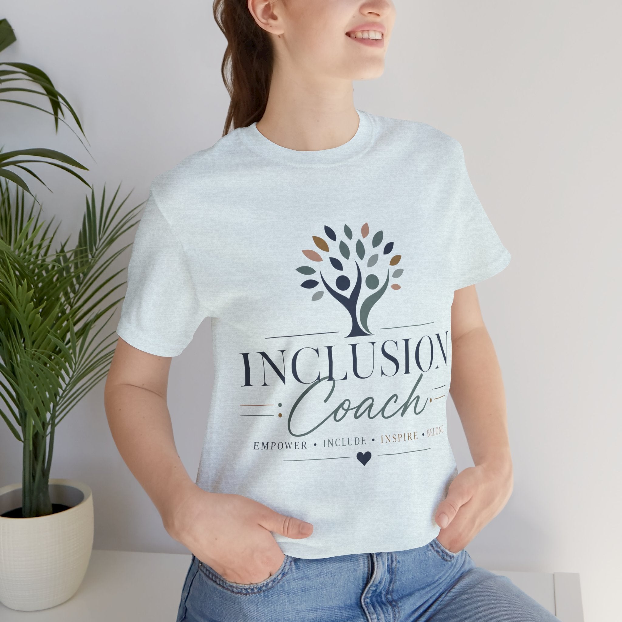 Inclusion Coach T-Shirt | Tree Logo, Empower Inclusivity, Diversity