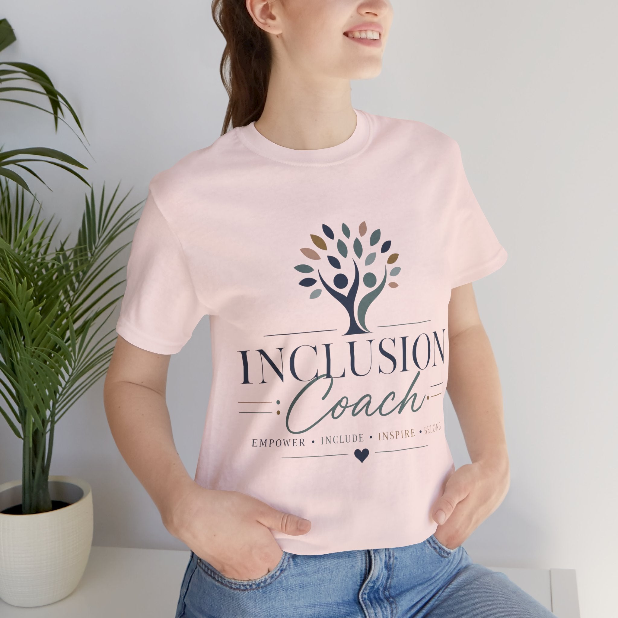 Inclusion Coach T-Shirt | Tree Logo, Empower Inclusivity, Diversity