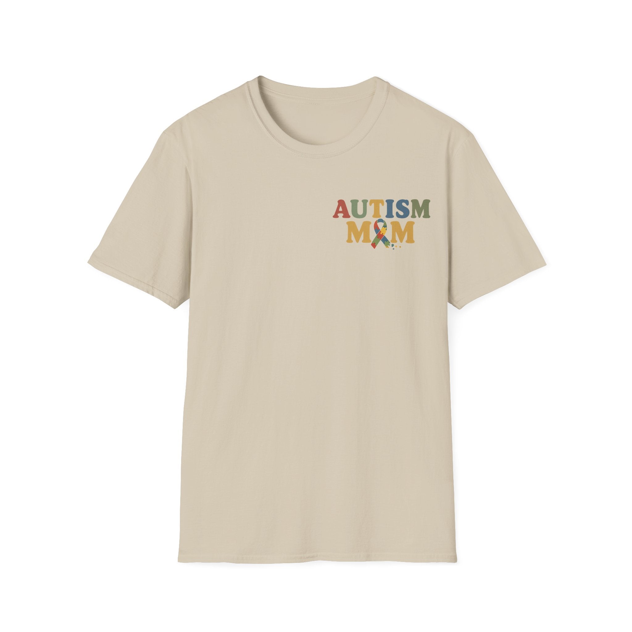 Autism Mom T-Shirt | Autism Awareness Ribbon, Supportive Mom Tee