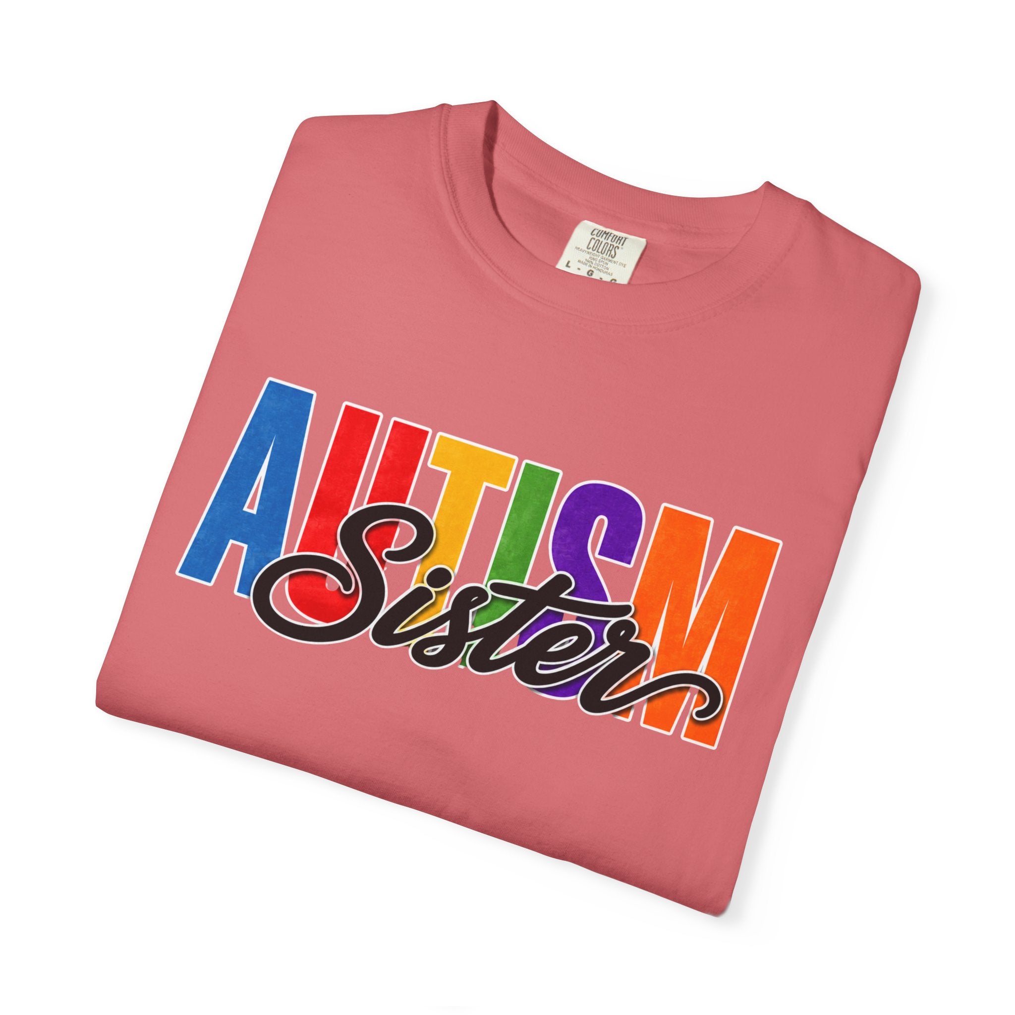 Autism Sister Shirt Proud Autism Sister T Shirt Autism Awareness Autism Acceptance Gift Puzzle Heart Special Needs Sibling Tee
