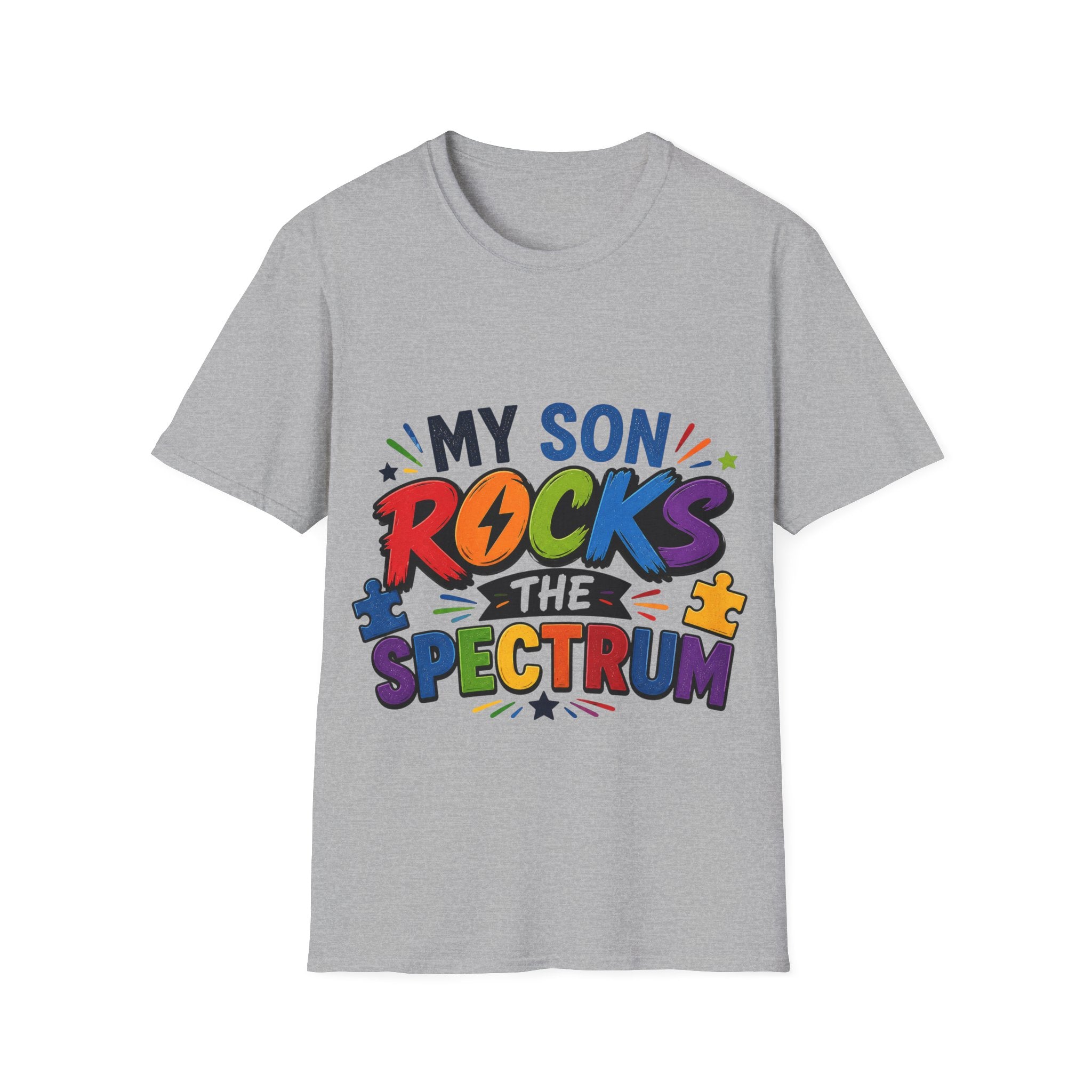 My Son Rocks the Spectrum Shirt, Autism Mom Shirt, Proud Autism Parent Tee, Autism Acceptance T-Shirt, Special Needs Mom Apparel