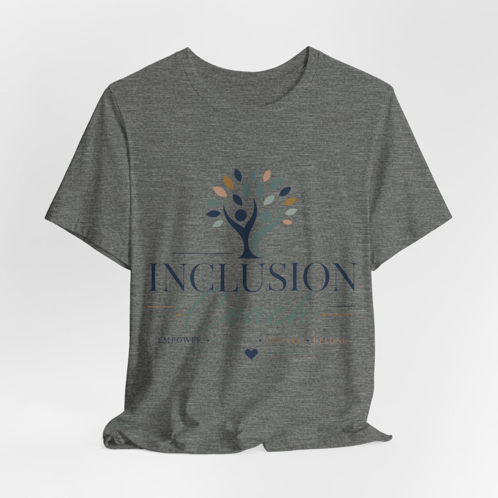 Inclusion Coach T-Shirt | Tree Logo, Empower Inclusivity, Diversity