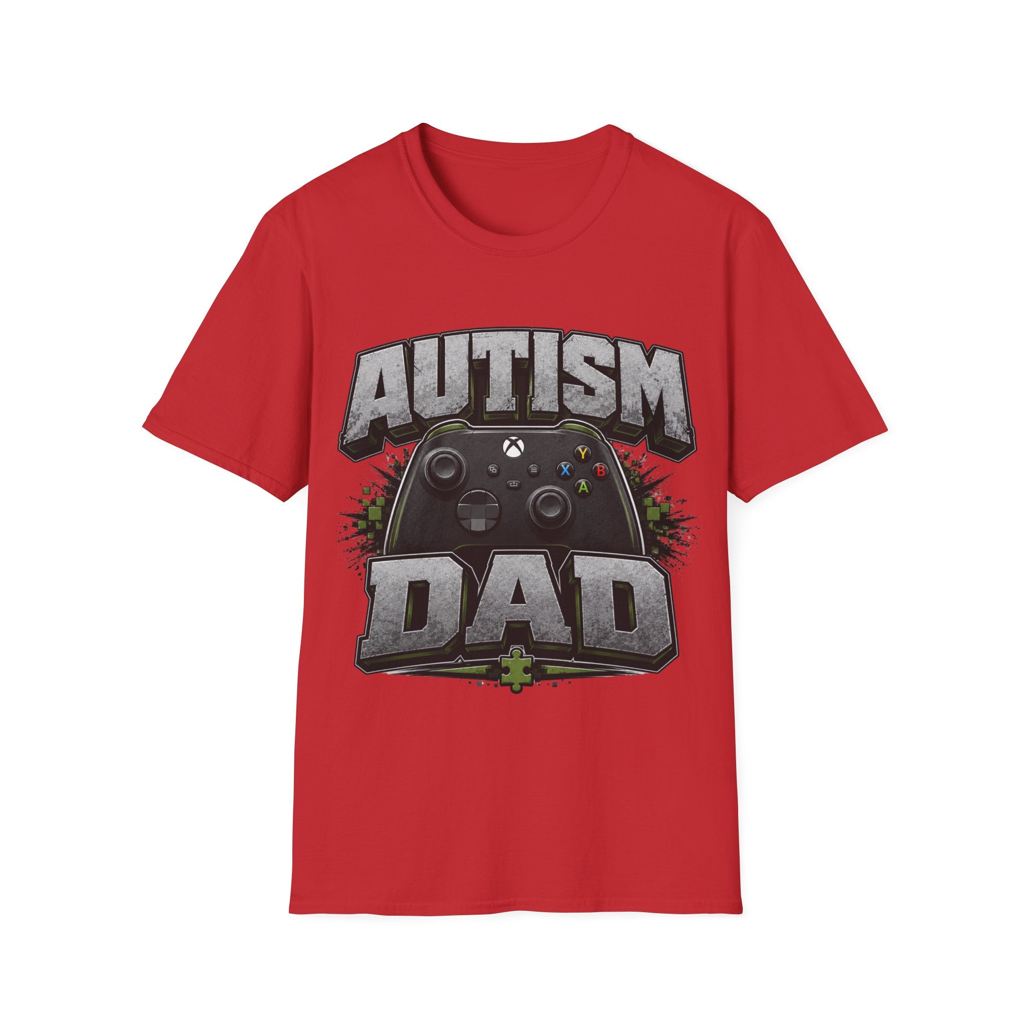 Autism Dad T-Shirt | Video Game Controller Awareness Tee