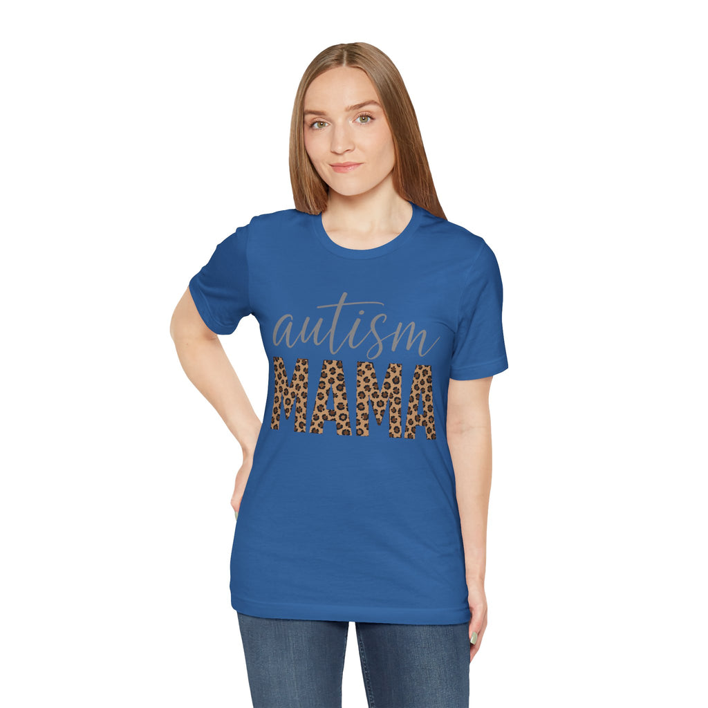 Autism Mama Leopard Print T-Shirt