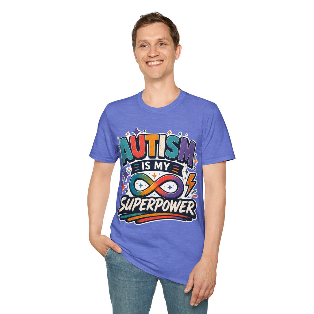 Autism Is My Superpower Shirt Autism Awareness T Shirt Autism Acceptance Tee Infinity Heart Puzzle Design Neurodiversity Gift Unisex
