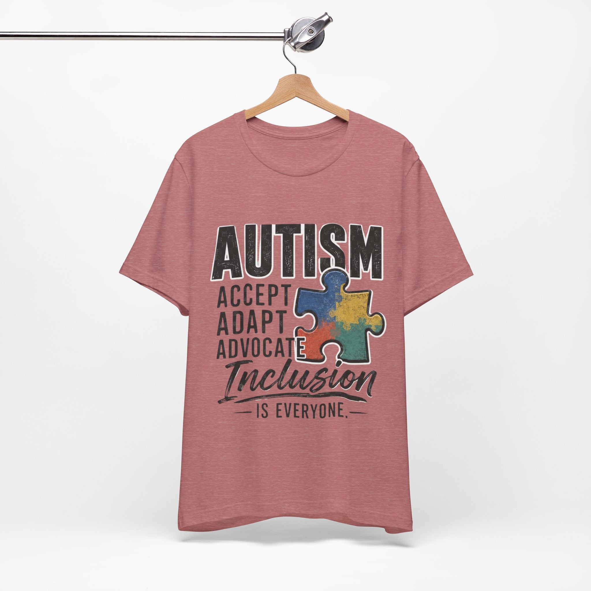 Autism Acceptance Shirt Inclusion Advocate T Shirt Puzzle Piece Tee Neurodiversity Awareness Special Needs Support Unisex Gift