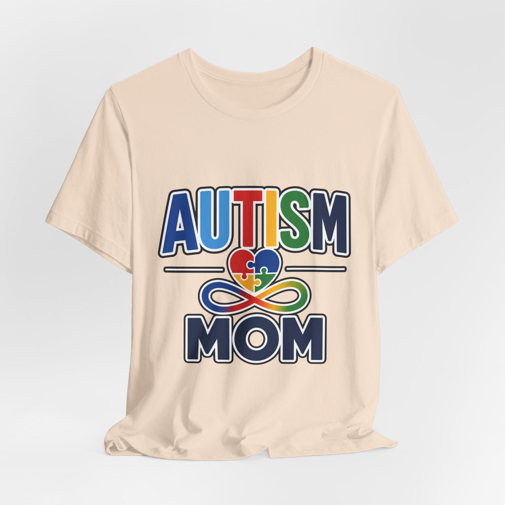 Autism Mom Shirt | Rainbow Puzzle Heart Infinity T-Shirt | Proud Autism Mom Tee | Autism Awareness & Acceptance Gift for Mothers