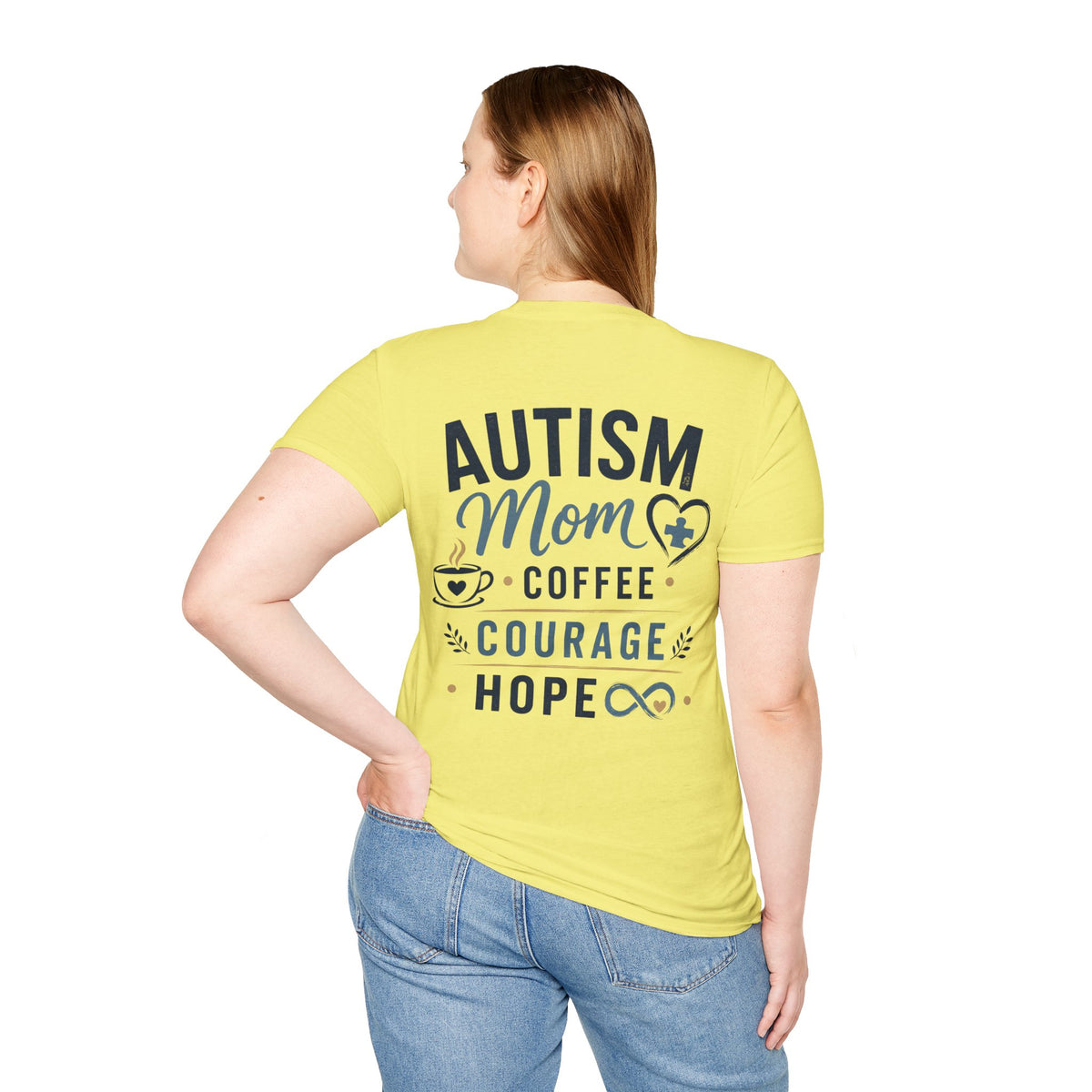 Autism Mom Shirt | Coffee Courage Hope Tee | Autism Mama T-Shirt | Special Needs Mom Gift | Autism Awareness Apparel | Neurodiversity
