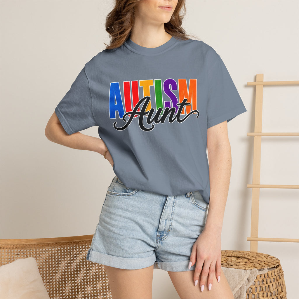 Autism Aunt Shirt Proud Autism Aunt T Shirt Autism Awareness Autism Acceptance Gift Puzzle Heart Special Needs Family Tee