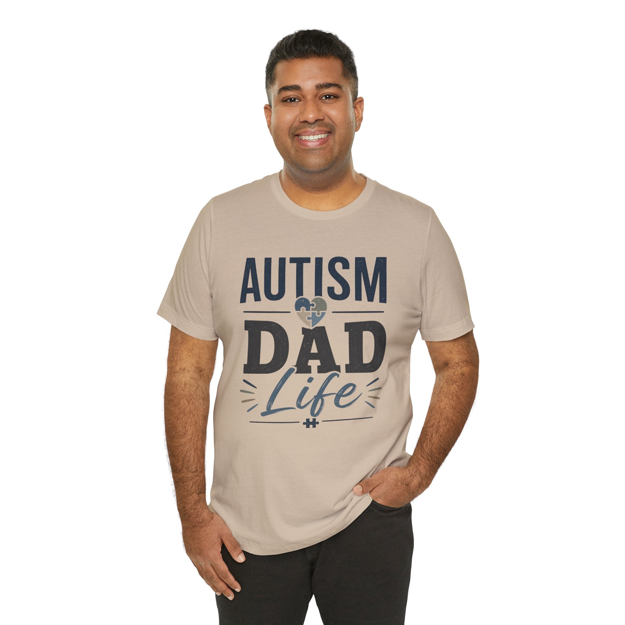 Autism Dad Life Shirt Autism Dad T Shirt Proud Autism Father Gift Autism Awareness Shirt Special Needs Dad Tee Puzzle Heart Design