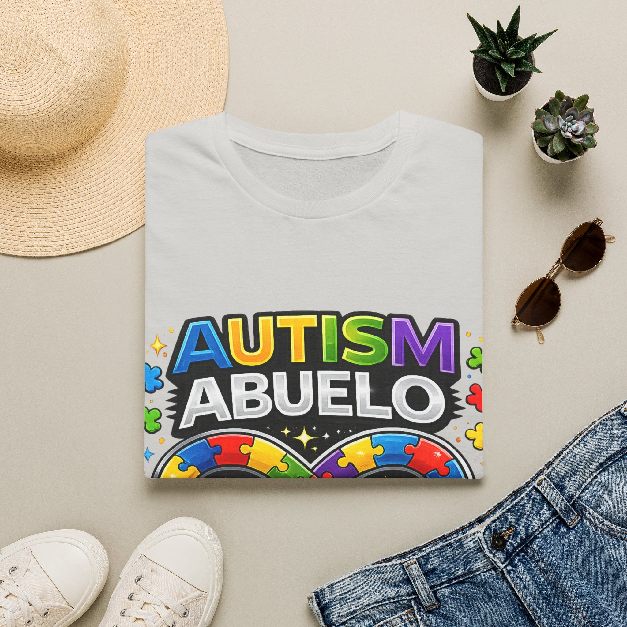 Autism Abuelo Shirt, Proud Autism Grandpa Tee, Spanish Grandpa Gift, Autism Acceptance Shirt, Infinity Symbol T-Shirt, Autism Family Apparel