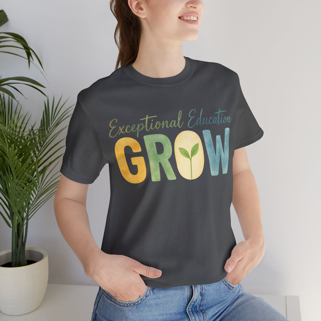 Exceptional Education Teacher Shirt GROW Special Education T Shirt SPED Teacher Gift Inclusive Classroom Autism Teacher Tee