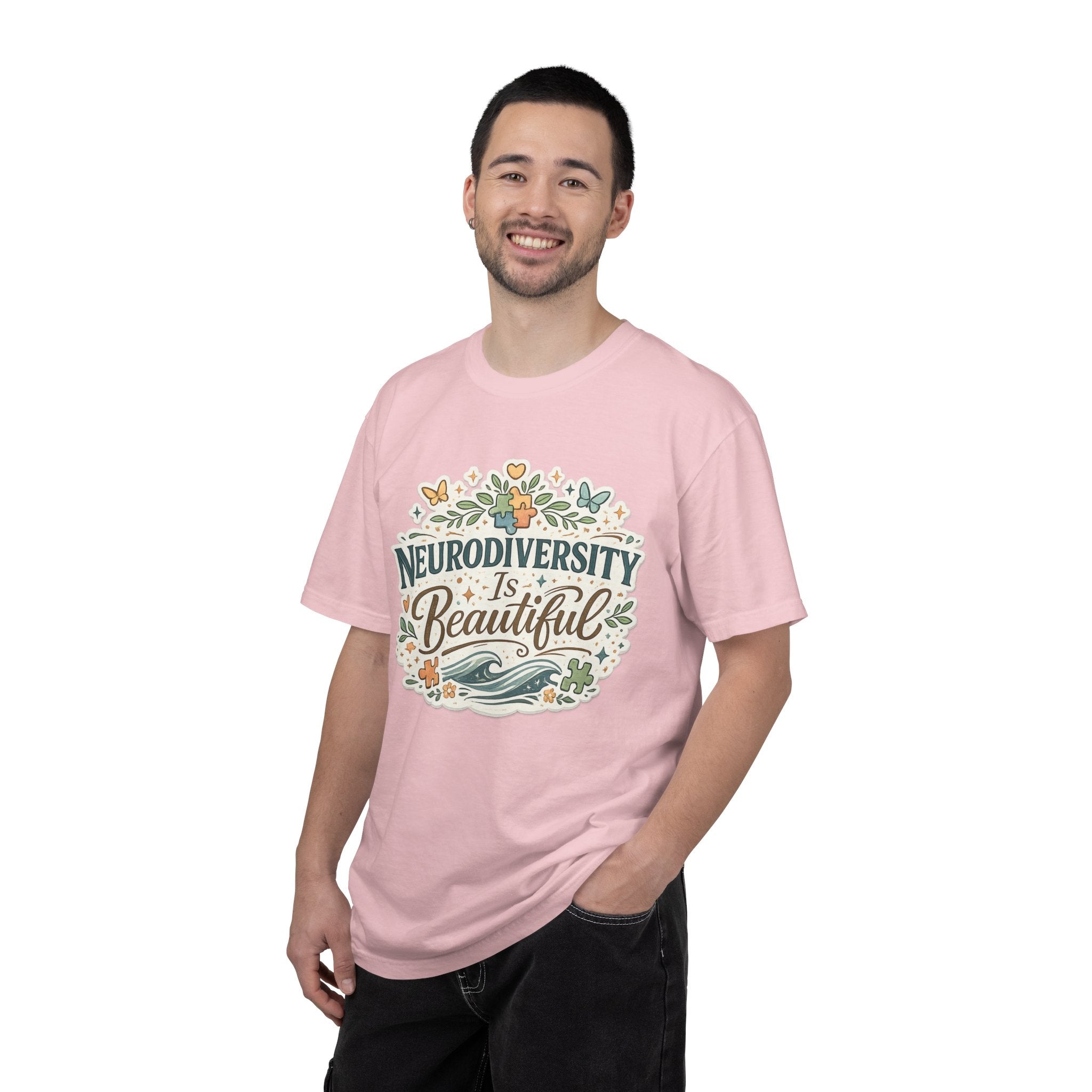 Neurodiversity Is Beautiful T-shirt | Floral Wave Awareness Tee