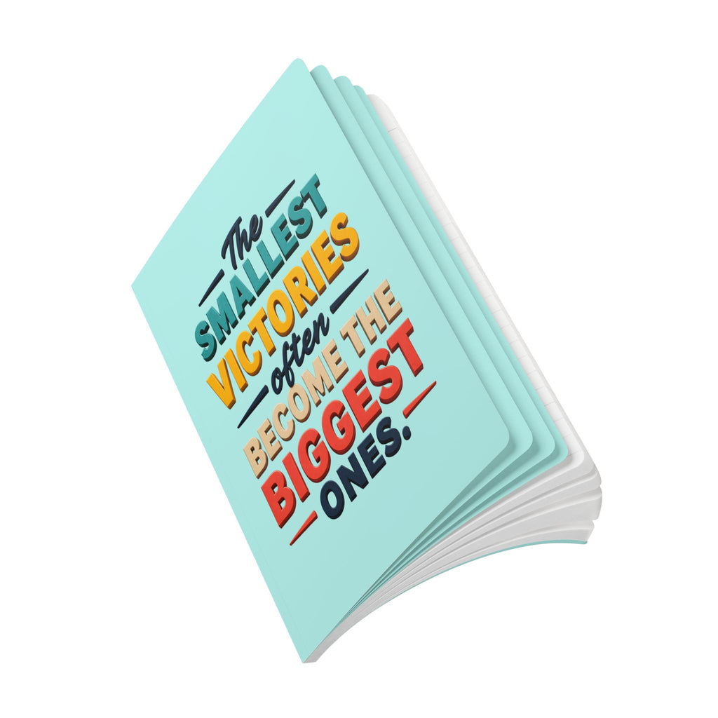 Smallest Victories inspirational quote Journal | softcover motivational notebook