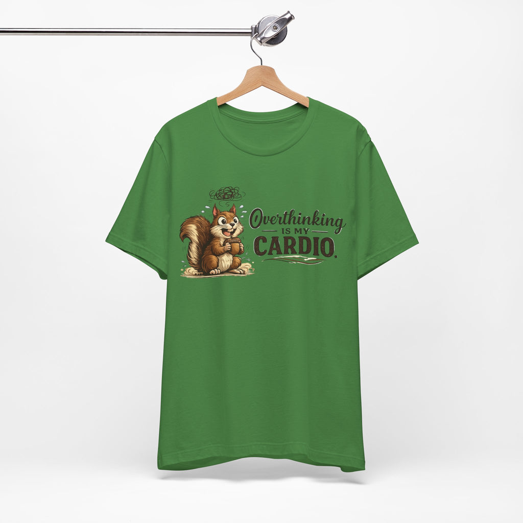 Overthinking Is My Cardio Shirt Funny Anxiety T Shirt ADHD Overthinking Tee Squirrel Graphic Mental Health Gift Neurodivergent Apparel