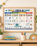 Zones Check In Chart Printable | Zones of Regulation Poster | Emotional Self Regulation Kids SEL Tool Instant Download